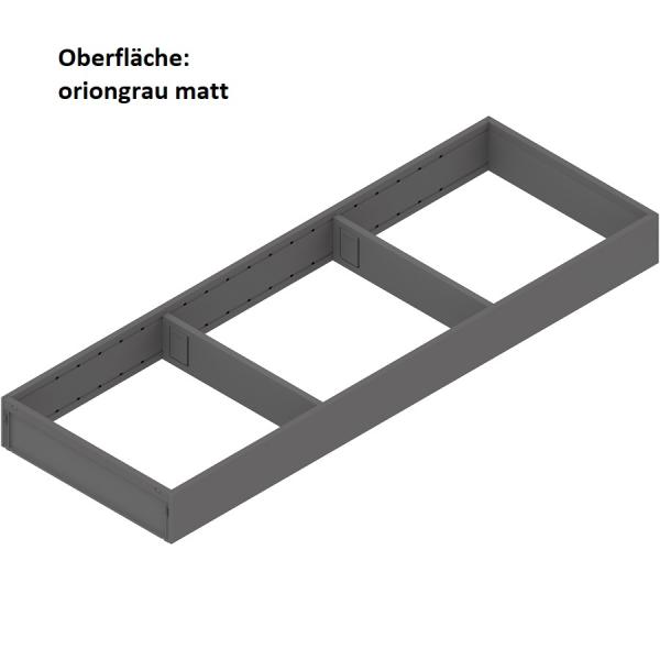 AMBIA-LINE Rahmen, für LEGRABOX/MERIVOBOX Schubkasten, Stahl, NL=600 mm, Breite=200 mm, ZC7S600RS2